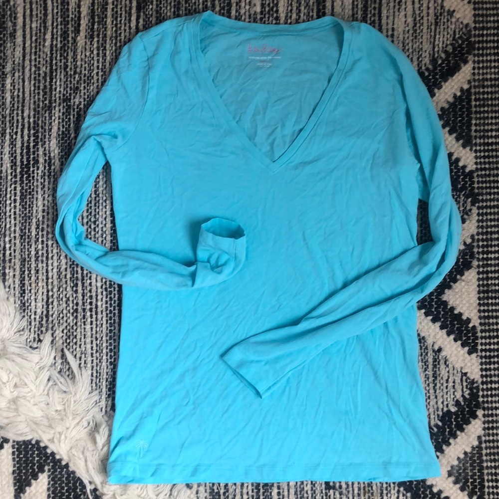 Illy Pulitzer long sleeve knit shirt